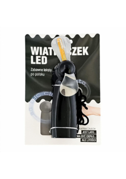 Wiatraczek led czarny