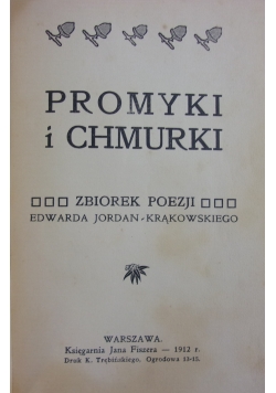 Promyki i chmurki 1912 r