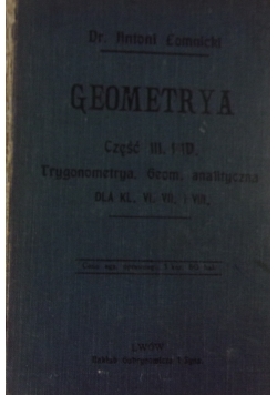 Geometrya cz. III
