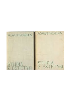 Studia z estetyki, zestaw 2 książek