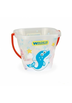 Wiaderko kwadratowe 2L Ocean czerwone