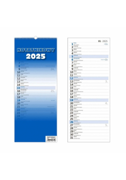 Kalendarz 2025 slim notatnikowy