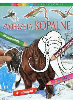 Zwierzęta kopalne Naklejkowe łamigłówki