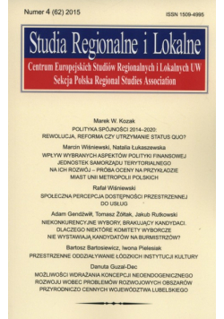 Studia Regionalne i Lokalne 4/2015