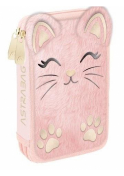 Piórnik potrójny z wyp Astrabag Fluffy Kitty ASTRA