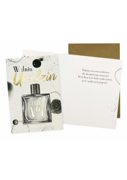 Karnet B6 Urodziny (męskie, perfumy)