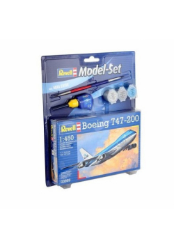 Model Revell Boeing 747-200 1:450 zestaw z farbami