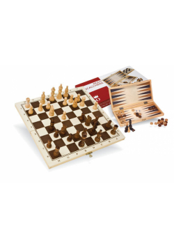 Szachy i Backgammon drewniane