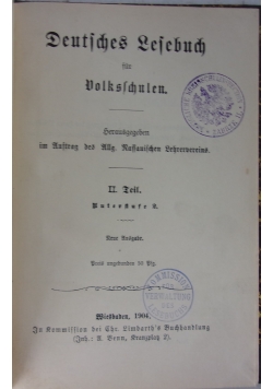 Desuftches Lefebuch, 1904 r.
