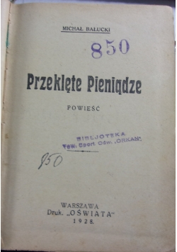 Przeklęte pieniądze
