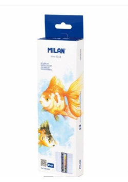 Farba akwarelowa w kostce 24 kolory kasetka MILAN