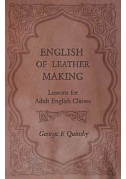 English of Leather Making - Lessons for Adult English Classes