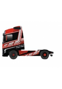 Bburago Model Street Fire Haulers Custom Cabs Volvo Fh16 Dark Red 1:43