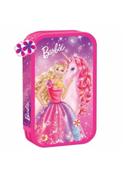 Piórnik podwójny Barbie z wyposażeniem