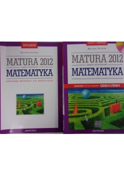 Matura 2012. Zakres rozszerzony, matematyka, zestaw 2 książek