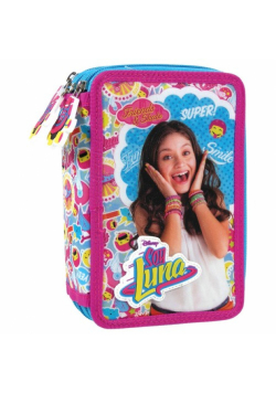 Piórnik z wyposażeniem trójkomorowy Soy Luna 1