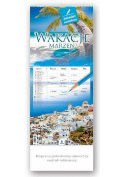 Kalendarz 2025 Notatnikowy Wakacje marzeń