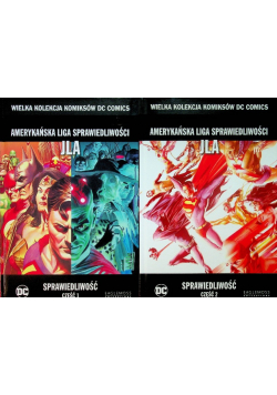 Wielka Kolekcja Komiksów DC Comics Tom 20 i 21 Amerykańska Liga Sprawiedliwości JLA Sprawiedliwość Część I i II
