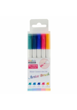 Flamastry kolorowe Artist Brush Bride 5 kolorów