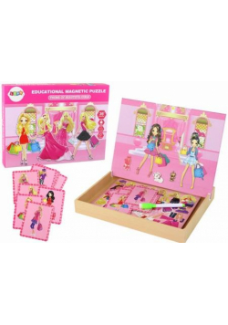 Puzzle magnetyczne z motywem lalki