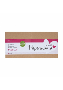 Zestaw kwadratowych kart - papermania kraft 50szt
