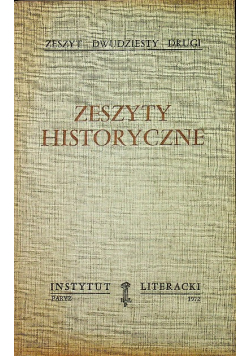 Zeszyty historyczne zeszyt 22