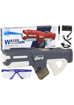 Pistolet duży na wodę szary 750ml + okulary