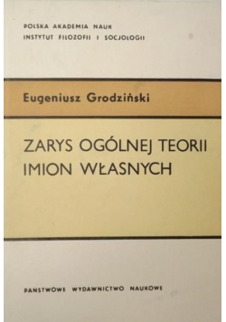 Zarys ogólnej teorii imion własnych