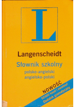 Słownik szkolny polsko - angielski angielsko - polski