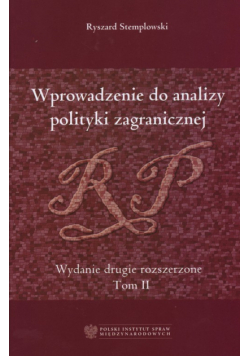 Stemplowski Ryszard - Wprowadzenie do analizy polityki zagranicznej