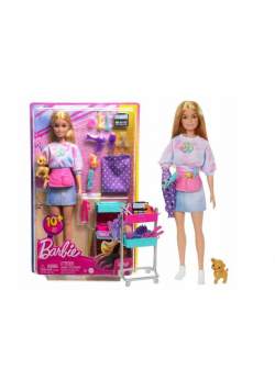 Barbie Malibu Stylistka z pieskiem HNK95