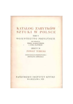 Katalog zabytków sztuki w Polsce tom V zeszyt 26