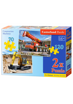 Puzzle Maszyny budowlane 70 i 120 2w1