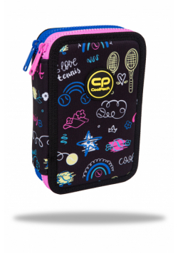 Piórnik 2-komorowy z wyposażeniem Coolpack Jumper 2 tennis star