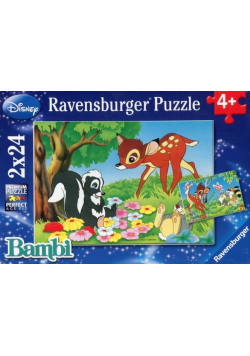 Puzzle Disney Bambi z przyjaciółmi 2x24
