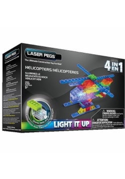 Klocki Laser Pegs 4w1 helikopter świecące
