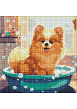 Diamentowa mozaika - Little fluffy 40x40cm