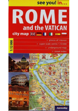 Rome and the Vatican 1:12 000