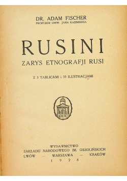 Fischer rusini Zarys Etnografji Rusi