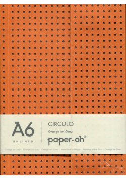 Notatnik A6 Orange on Grey