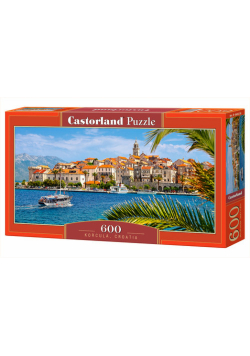 Puzzle 600 Panoramiczne:Korcula, Croatia