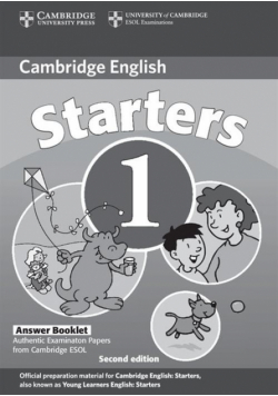 Cambridge Young Learners English Tests Starters 1 Answers Booklet