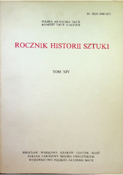 Rocznik historii sztuki Tom XIV