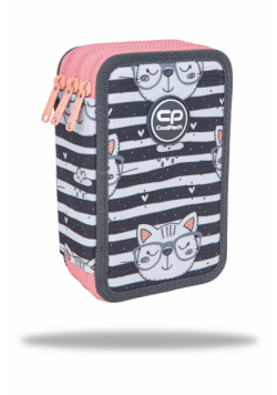 Piórnik 3-komorowy z wyposażeniem Coolpack Jumper 3 catnip