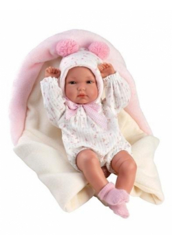 Lalka winylowa bobas Bimba ze śpiworkiem 35cm