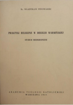 Praktyki religijne w diecezji warmińskiej