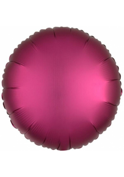 Balon foliowy Lustre purpurowy okrągły 43cm