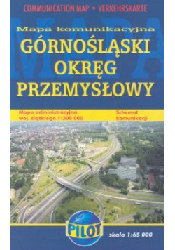 Górnośląski Okręg Przemysłowy Mapa komunikacyjna 1: 65 000