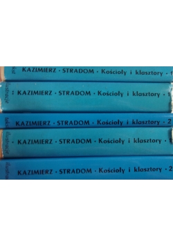 Katalog zabytków sztuki kościoły i klasztory, zestaw 5 książek