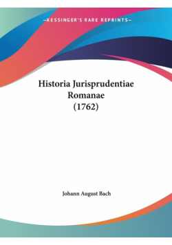 Historia Jurisprudentiae Romanae (1762)
